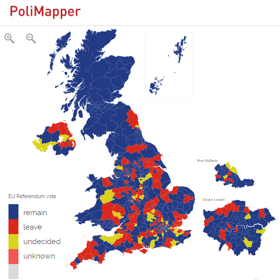 Polimapper | How does your MP intend to vote in the EU referendum?